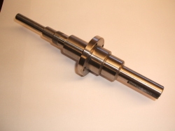 Threaded flanged and keyed shaft